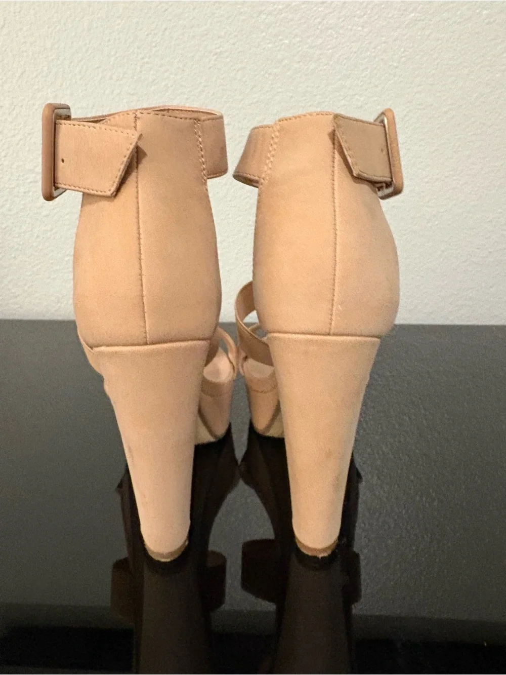 Shiekh Tan Strappy Platform High Heel Sandals
